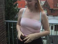 Chubby amateur wife posing topless again