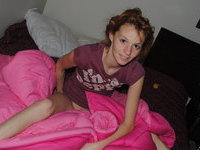 Redhead amateur wife at hotel room