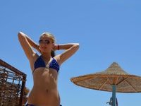 German teen at holidays in Spain