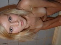 blonde GF at shower