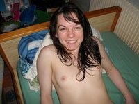 Adorable pale girl with small tits