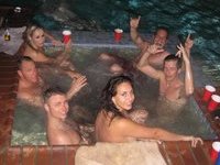 Naughty sluts enjoying at pool party