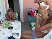 German wives on holiday