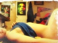 Girl shows her ass