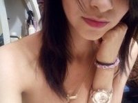 Self pics from hot brunette