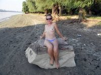 Olga sunbathing naked