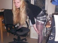 Slutty amateur blonde secretary
