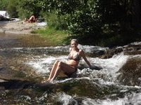 Amateur wife sunbathing topless