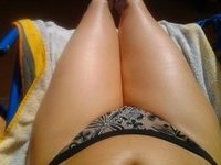 Amateur wife sunbathing topless