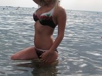 Russian amateur blonde wife