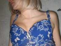 Russian amateur blonde wife