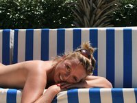 Pretty blond milf Meredith at vacation