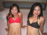 Threesome with two thai sluts