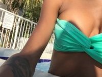 Ebony amateur girl exposed