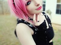 Gothic amateur teen girl
