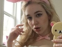 Busty blonde bunny