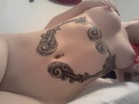 Tattooed amateur teen girl