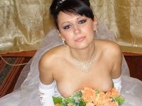 Cute amateur brunette wife