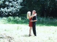 Sex in the wood with Coco the blonde whore
