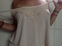 Young amateur wife showing her tits