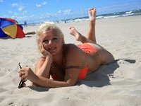 Russian amateur blonde MILF