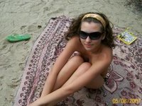 Cute amateur wife at vacation