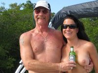 Amateur couple at vacation