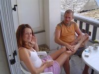 Amateur couple at vacation