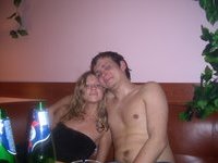 Russian couple at sauna