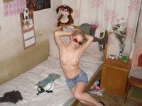 Russian amateur blonde slut