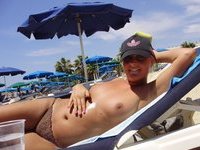 Swedish amateur blonde wife at vacation