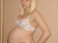 blond pregnant wife