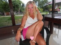 Russian amateur blonde GF Vika