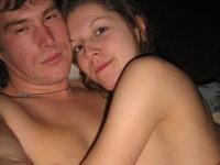 Amateur GF naked with boyfriend