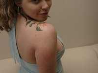 Tattoed girl with very nice boobs