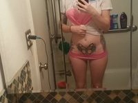 Tattoed amateur girl