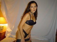 Amateur wife posing in lingerie