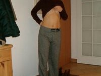 Amateur wife naked at home
