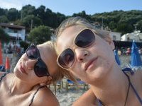 Two young amateur GFs at vacation