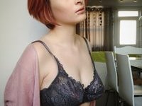 Redhead wife with pierced nipples