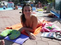 Teens topless and naked at vacation