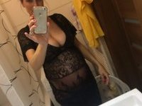 Sexy mom with big tits selfie