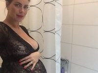 Sexy mom with big tits selfie