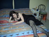 Girl posing on bed