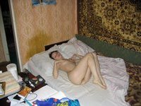 Ukrainian amateur girl naked on bed