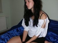 Beautiful young brunette girl pics collection