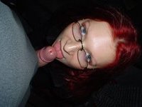 Redhair girl blowjob and fuck
