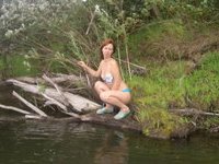 Russian amateur GF outdoor and at home