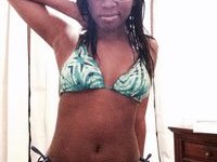 Ebony amateur girl exposed
