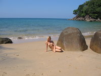 Danish babe naked on the beach